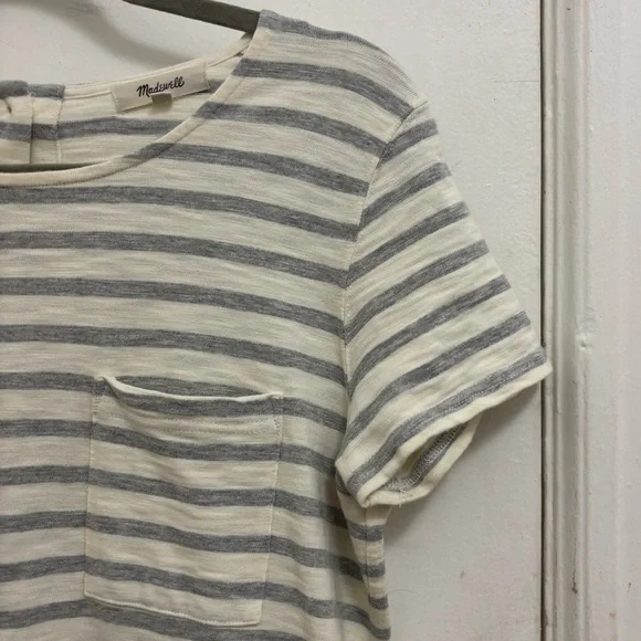 Madewell Striped T-shirt Dress - Picture 7 of 10